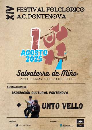Fechas, información, programa, cartel, imágenes, mapa y ubicación de XIV Festival Folclórico A.C. Pontenova  en  Salvaterra do Miño