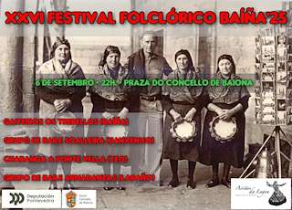 Fechas, información, programa, cartel, imágenes, mapa y ubicación de XXVI Festival Folclórico Baíña   en  Baiona