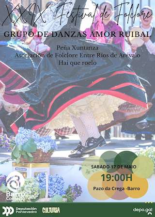 Fechas, información, programa, cartel, imágenes, mapa y ubicación de XXIX Festival Folclórico  en  Barro