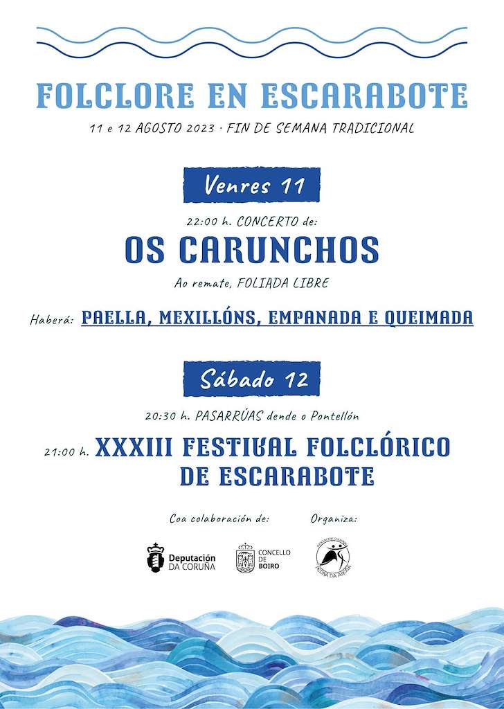 XXXIII Festival Folclórico de Escarabote en Boiro