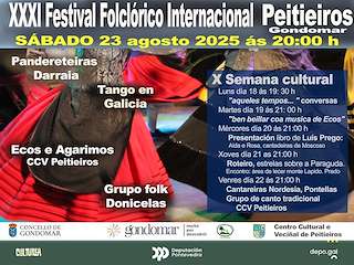 Fechas, información, programa, cartel, imágenes, mapa y ubicación de XXXI Festival Folclórico Internacional de Peitieiros  en  Gondomar