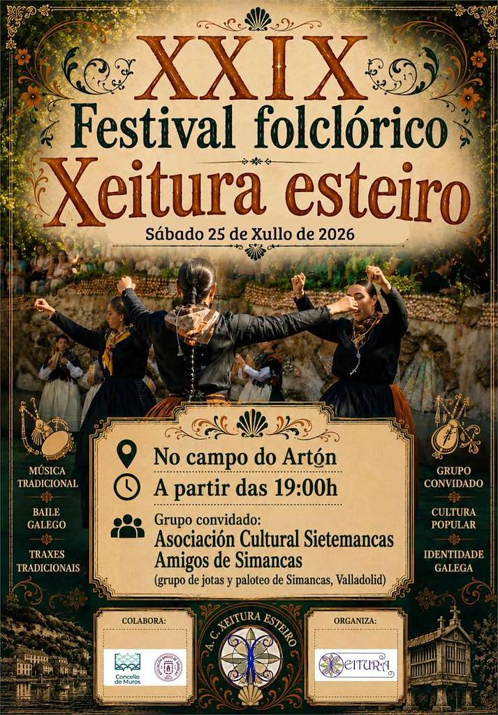 XXIX Festival Folclórico Xeitura Esteiro (2026) en Muros