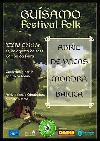 Fechas, información, programa, cartel, imágenes, mapa y ubicación de XXIV Festival Folk de Guísamo  en  Bergondo