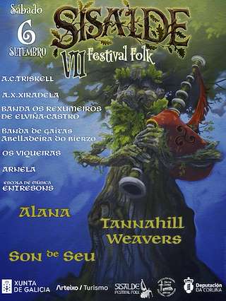 Fechas, información, programa, cartel, imágenes, mapa y ubicación de VII Festival Folk de Sisalde  en  Arteixo