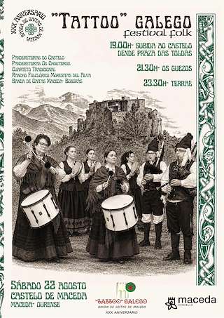 Fechas, información, programa, cartel, imágenes, mapa y ubicación de Festival Folk Tattoo Galego (2026)  en  Maceda