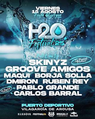 Fechas, información, programa, cartel, imágenes, mapa y ubicación de Festival H2O  en  Vilagarcía de Arousa