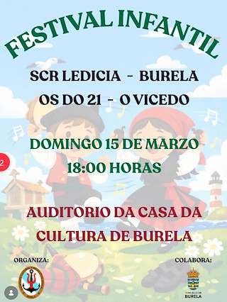 Fechas, información, programa, cartel, imágenes, mapa y ubicación de Festival Infantil (2026)  en  Burela