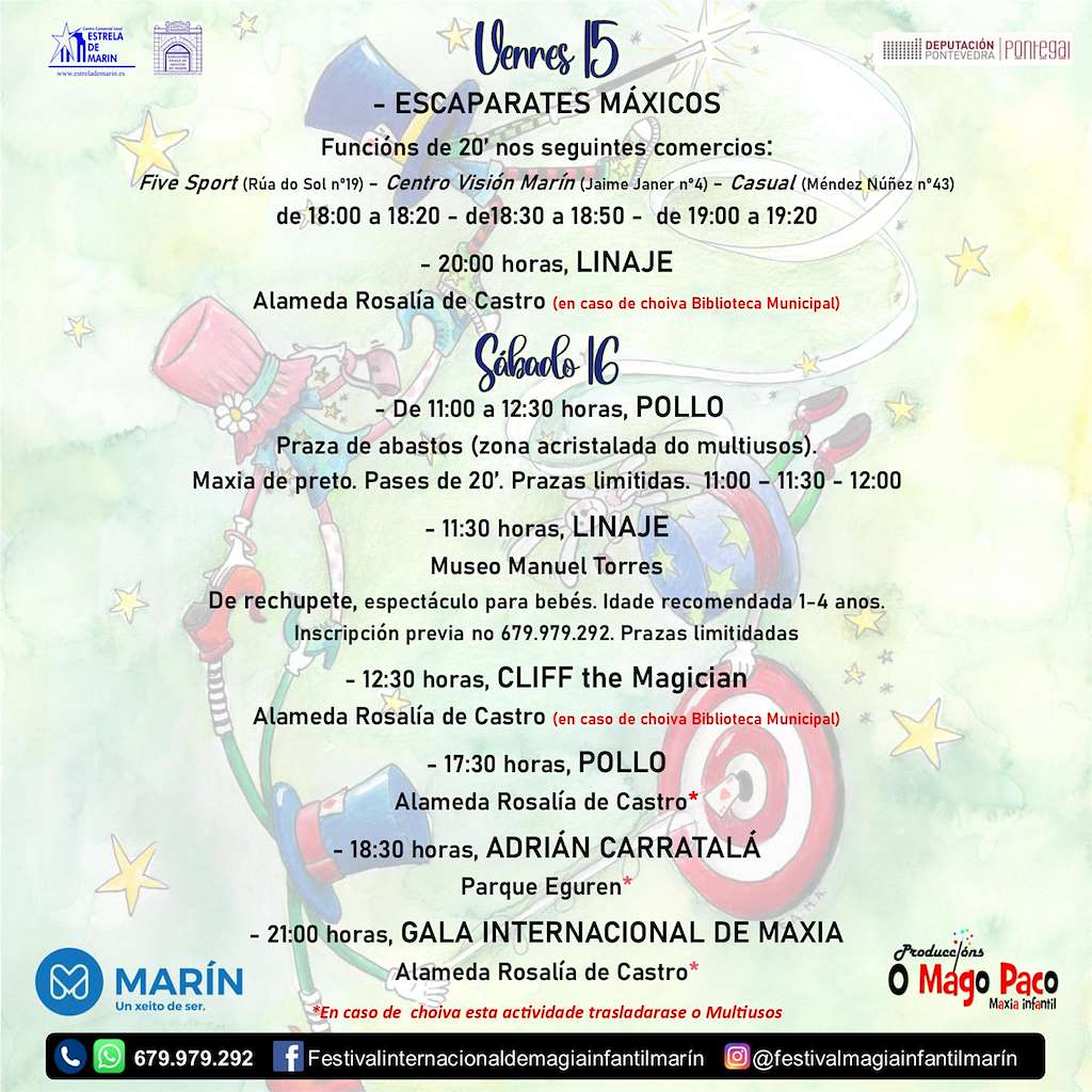 VI Festival Internacional de Maxia Infantil en Marín