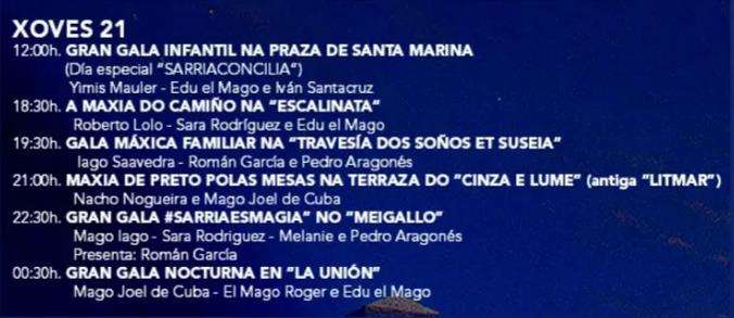 XX Festival Internacional de Maxia (2025) en Sarria