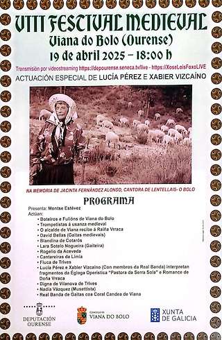 Fechas, información, programa, cartel, imágenes, mapa y ubicación de VIII Festival Medieval  en  Viana do Bolo