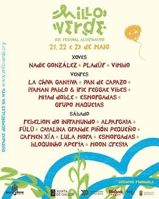Fechas, información, programa, cartel, imágenes, mapa y ubicación de XIX Festival Millo Verde (2026)  en  Redondela