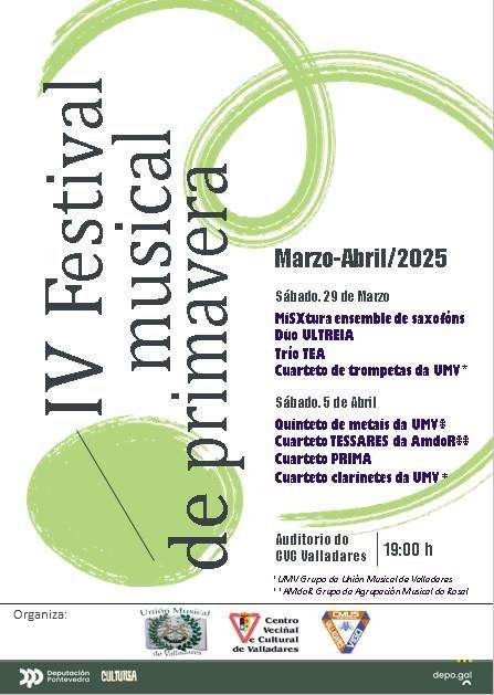 IV Festival Musical de Primavera de Valladares (2025) en Vigo
