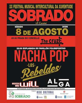 Fechas, información, programa, cartel, imágenes, mapa y ubicación de XX Festival Musical Intercultural da Xuventude (2026)  en  Sobrado