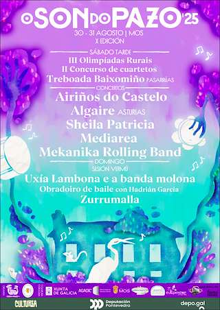 Fechas, información, programa, cartel, imágenes, mapa y ubicación de X Festival O Son do Pazo  en  Mos