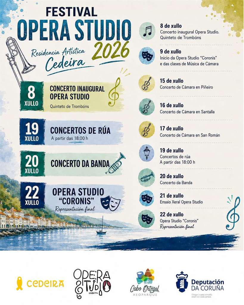 Festival Ópera Studio (2026) en Cedeira