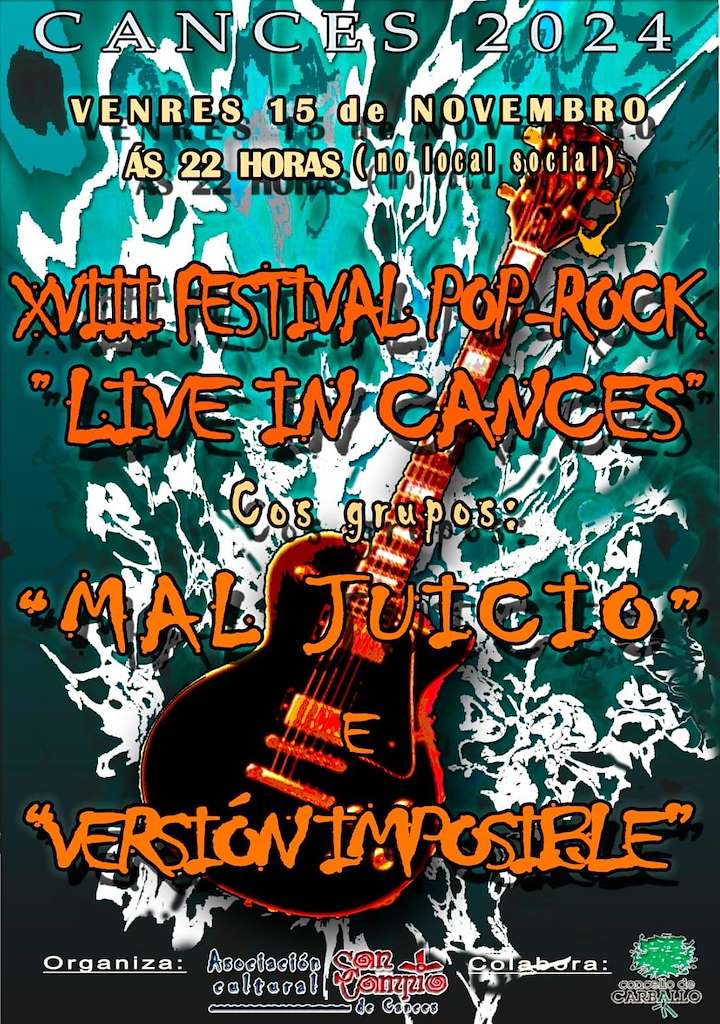 XVIII Festival Pop Rock Live in Cances en Carballo