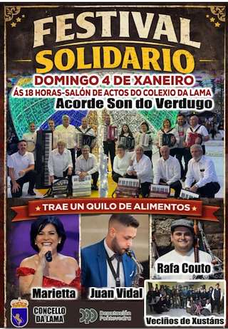Fechas, información, programa, cartel, imágenes, mapa y ubicación de Festival Quilo Solidario (2026)  en  A Lama