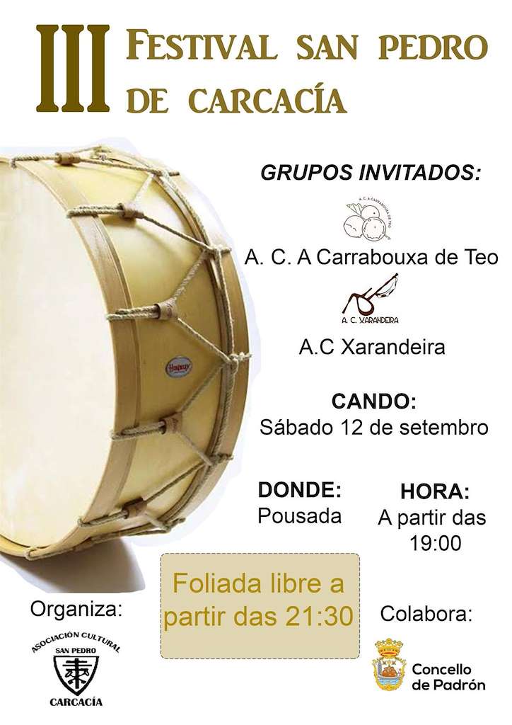 III Festival San Pedro de Carcacía (2026) en Padrón
