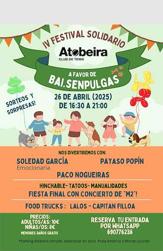Fechas, información, programa, cartel, imágenes, mapa y ubicación de IV Festival Solidario  en  Nigrán