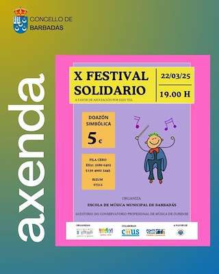 Fechas, información, programa, cartel, imágenes, mapa y ubicación de X Festival Solidario  en  Ourense