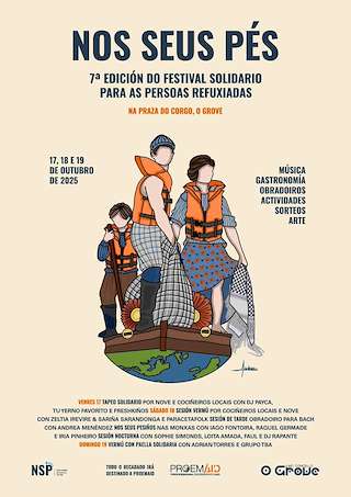 Fechas, información, programa, cartel, imágenes, mapa y ubicación de VII Festival Solidario Para as Persoas Refuxiadas Nos Seus Pés (2025)  en  O Grove