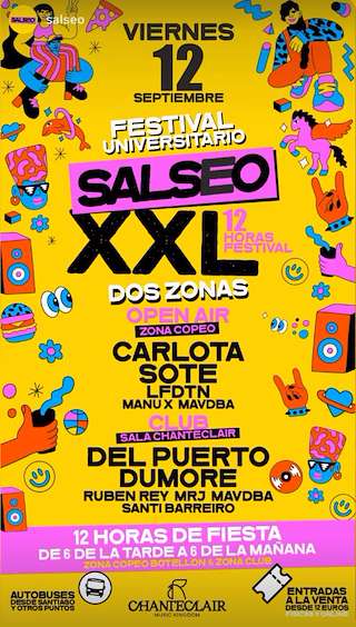 Fechas, información, programa, cartel, imágenes, mapa y ubicación de Festival Universitario Salseo XXL  en  Pontecesures