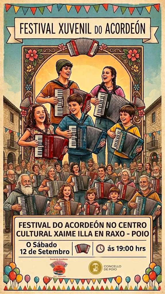 Festival Xuvenil do Acordeón (2026) en Poio