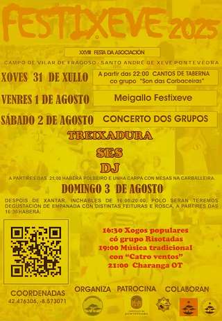 Fechas, información, programa, cartel, imágenes, mapa y ubicación de XXVIII Festixeve  en  Pontevedra