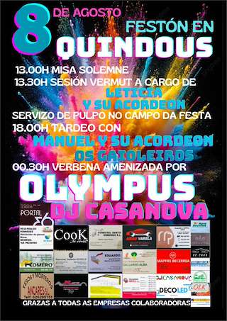 Fechas, información, programa, cartel, imágenes, mapa y ubicación de Festón de Quindous  en  Cervantes