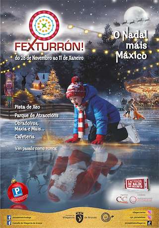 Fechas, información, programa, cartel, imágenes, mapa y ubicación de Fexturrón - Pista de Hielo (2025-2026) en Vilagarcía de Arousa