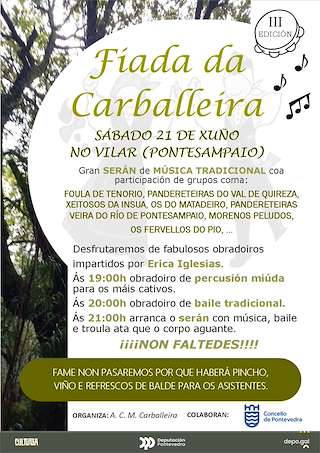 Fechas, información, programa, cartel, imágenes, mapa y ubicación de Fiada da Carballeira   en  Pontevedra