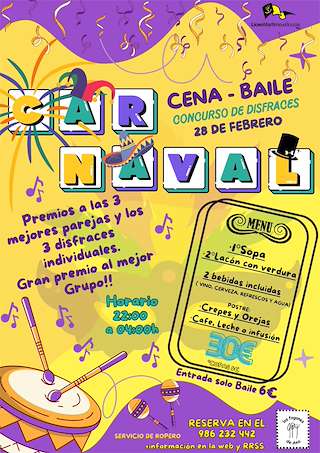 Fiesta de Carnaval del Liceo Marítimo de Bouzas (2026) en Vigo