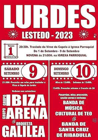 Fiesta de Lourdes de Lestedo en Boqueixón