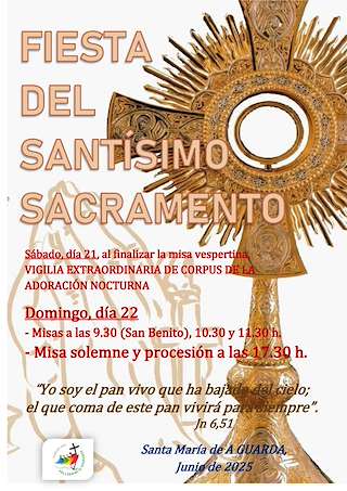 Fiesta del Santísimo (2026) en A Guarda