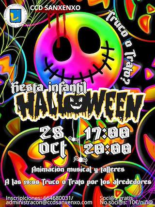 Fiesta de Halloween en Sanxenxo