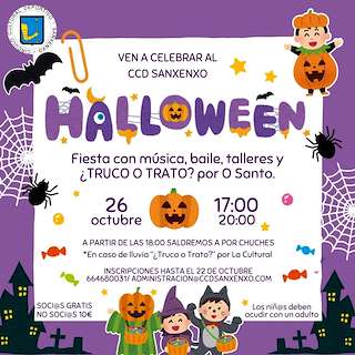 Fiesta de Halloween en Sanxenxo