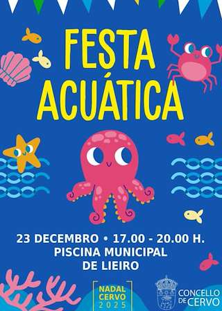 Fechas, información, programa, cartel, imágenes, mapa y ubicación de Fiesta Acuática (2025)  en  Cervo