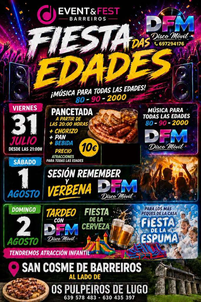 Fiesta das Edades (2026) en Barreiros