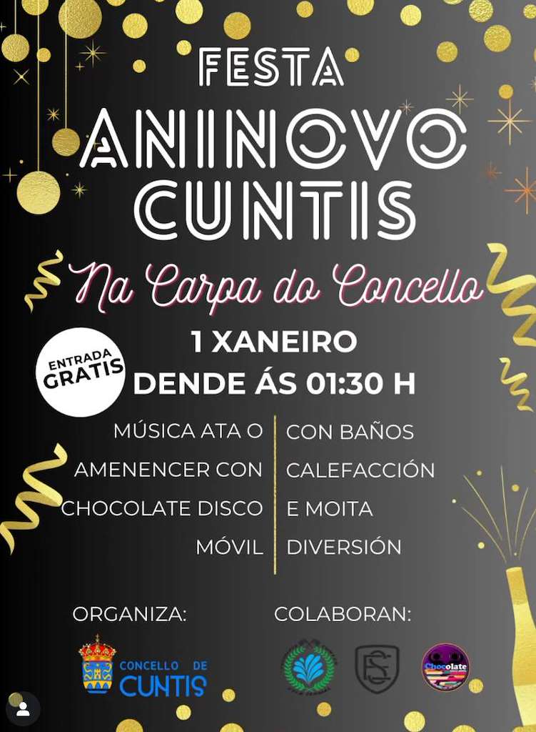 Fiesta de Año Nuevo en Cuntis