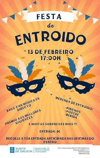 Fechas, información, programa, cartel, imágenes, mapa y ubicación de Fiesta de Carnaval de Pontepelamios  (2026)  en  Ourense