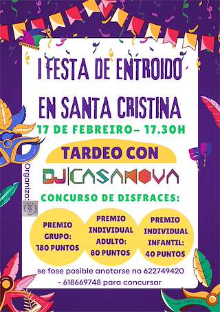 Fechas, información, programa, cartel, imágenes, mapa y ubicación de I Fiesta de Carnaval de Santa Cristina de San Román  (2026)  en  Lugo