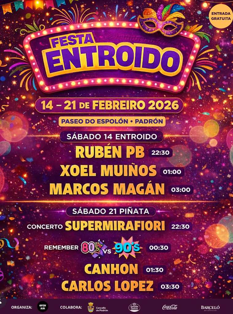 Fiesta de Carnaval del Espolón en Padrón