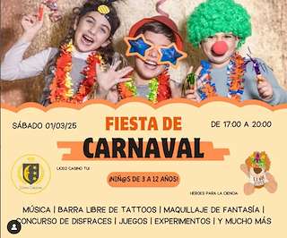 Fechas, información, programa, cartel, imágenes, mapa y ubicación de Fiesta de Carnaval del Liceo Casino  en  Tui