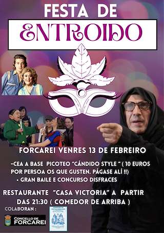 Fechas, información, programa, cartel, imágenes, mapa y ubicación de Fiesta de Carnaval (2026) en Forcarei