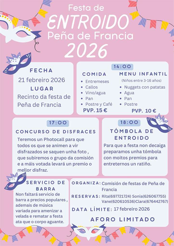Fiesta de Carnaval Peña de Francia  en Mondariz