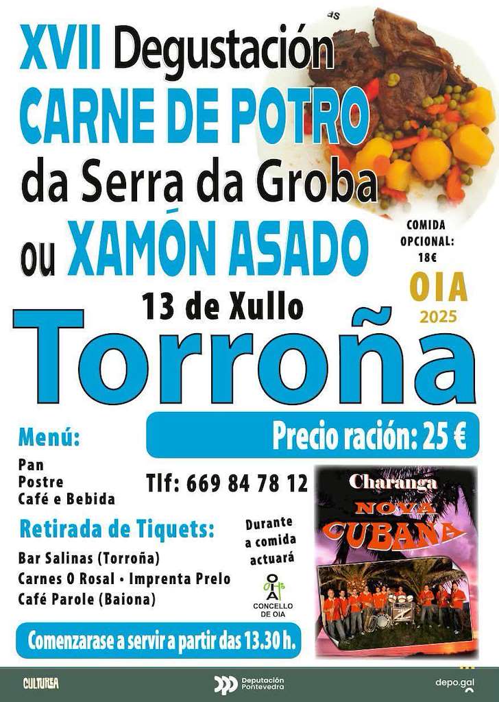 XVII Fiesta de Degustación de Carne de Potro (2025) en Oia