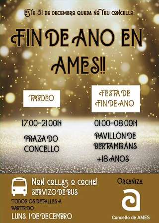 Fechas, información, programa, cartel, imágenes, mapa y ubicación de Fiesta de Fin de Año  (2025)  en  Ames