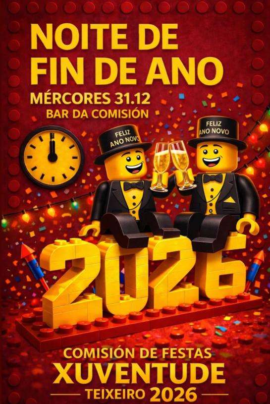 Fiesta de Fin de Año de Teixeiro en Curtis