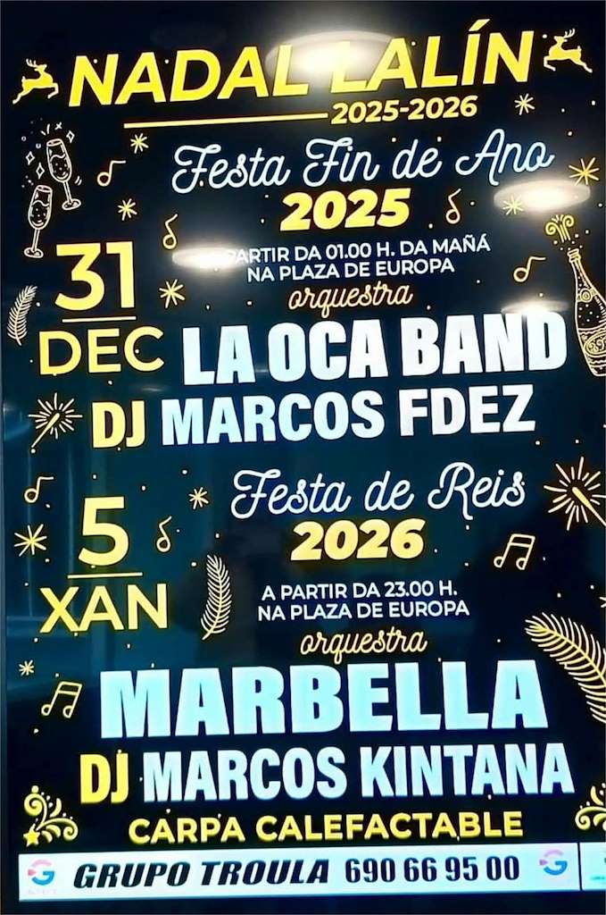 Fiesta de Fin de Año (2025) en Lalín