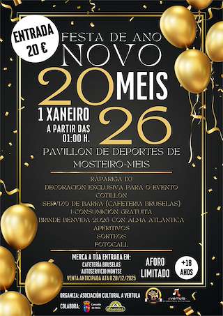 Fechas, información, programa, cartel, imágenes, mapa y ubicación de Fiesta de Fin de Año  (2025)  en  Meis